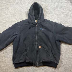 Carhartt Jacket Mens 4XL Tall Black J140 BLK Quilted Hooded Company name